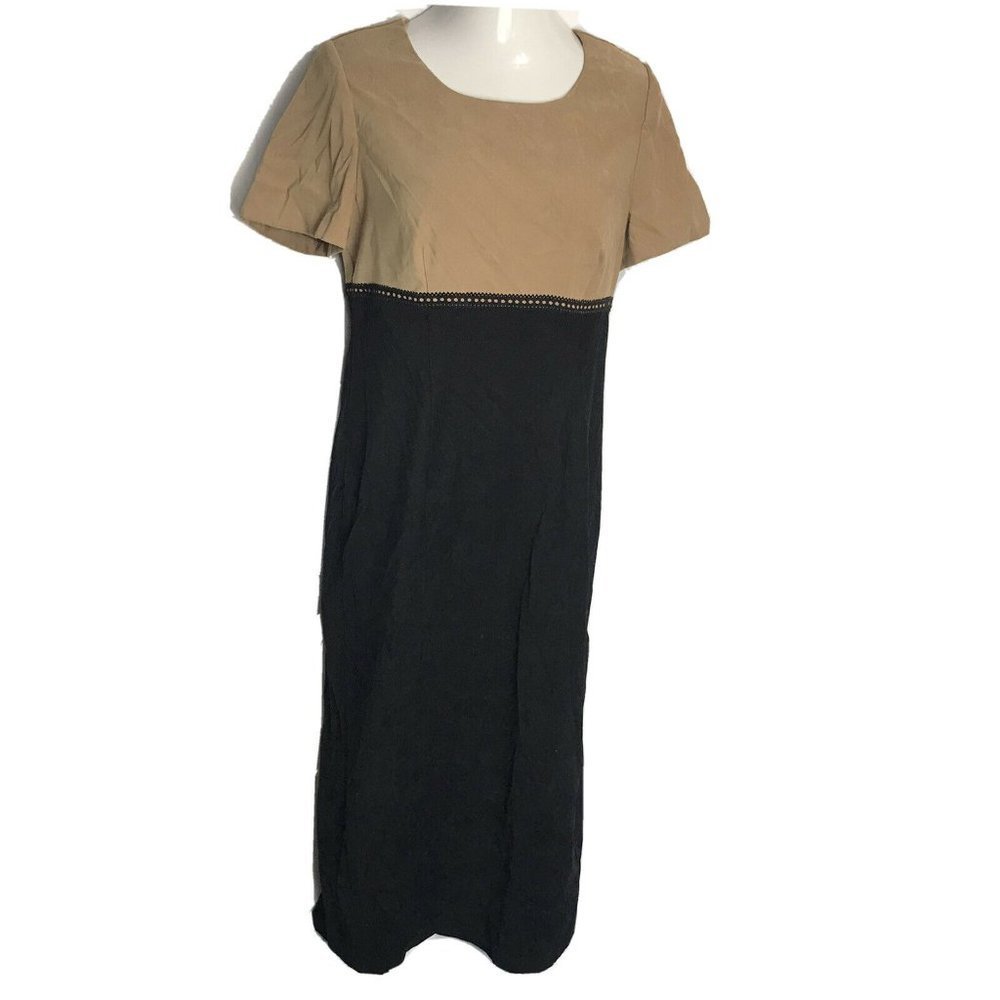 Ultra Dress Vintage Women's Dress ~ Sz 10 ~ Tan &